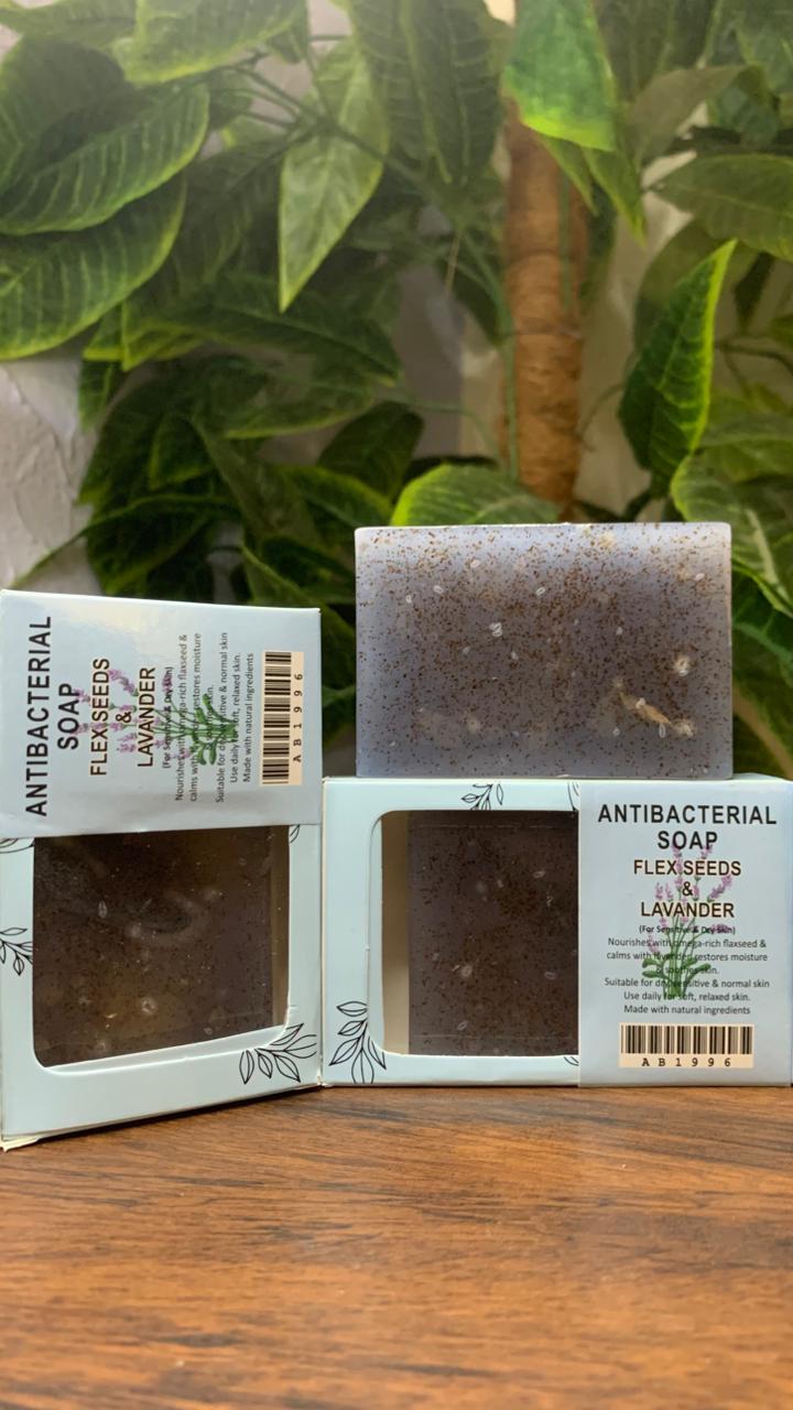 ANTI BACTERIAL SOAP ( FLEX SEED & LAVENDER )